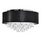 Cwi Lighting Dash 4 Light Drum Shade Flush Mount With Chrome Finish 5443C18C (Black) - alternate 1